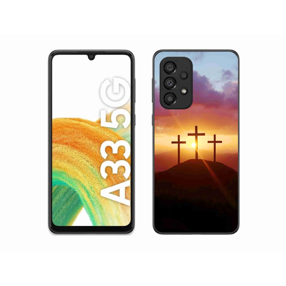 Gél borítás mmCase Samsung Galaxy A33 - három kereszt