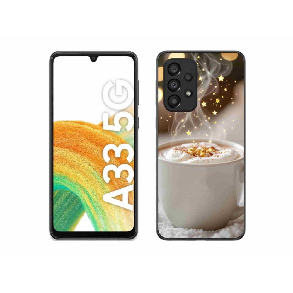 Gél borítás mmCase Samsung Galaxy A33 - Karácsonyi forró ital