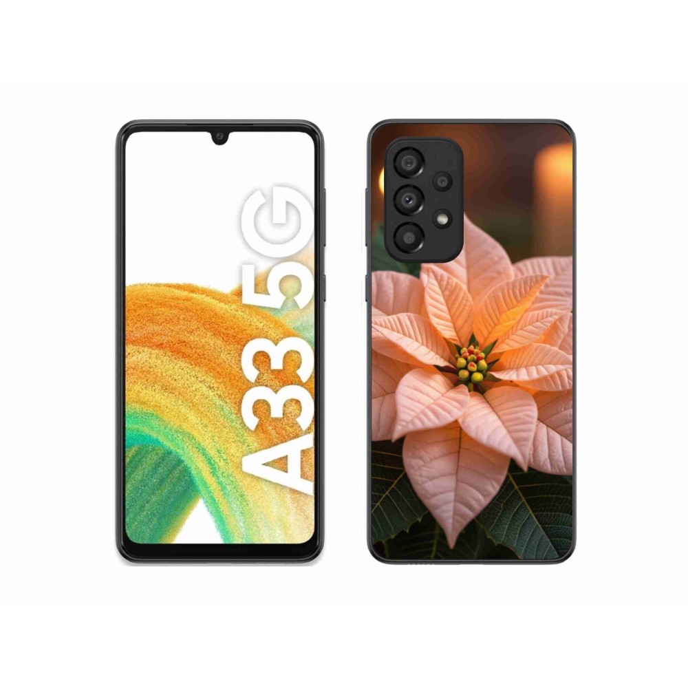Gél borítás mmCase Samsung Galaxy A33 készülékhez - mikulásvirág
