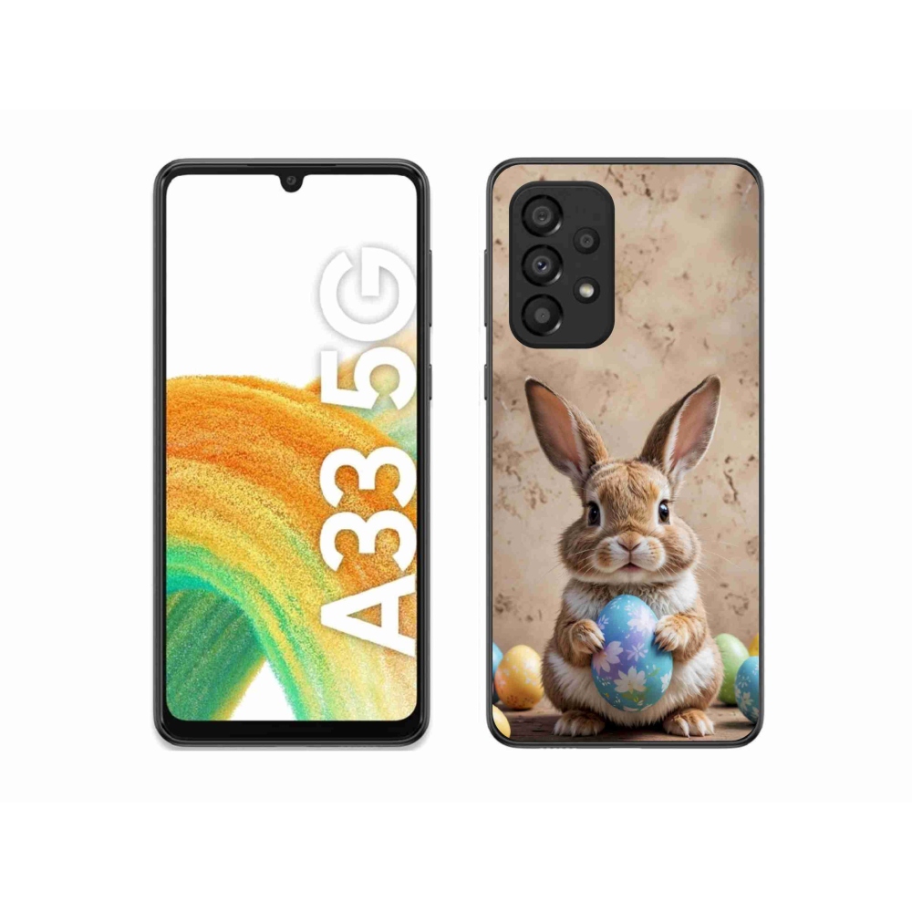 Zselés borítás mmCase Samsung Galaxy A33 - Húsvéti nyuszi