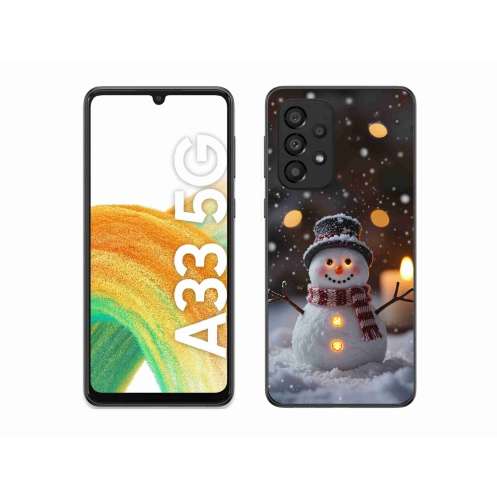Gél borítás mmCase Samsung Galaxy A33 készülékhez - vidám hóember