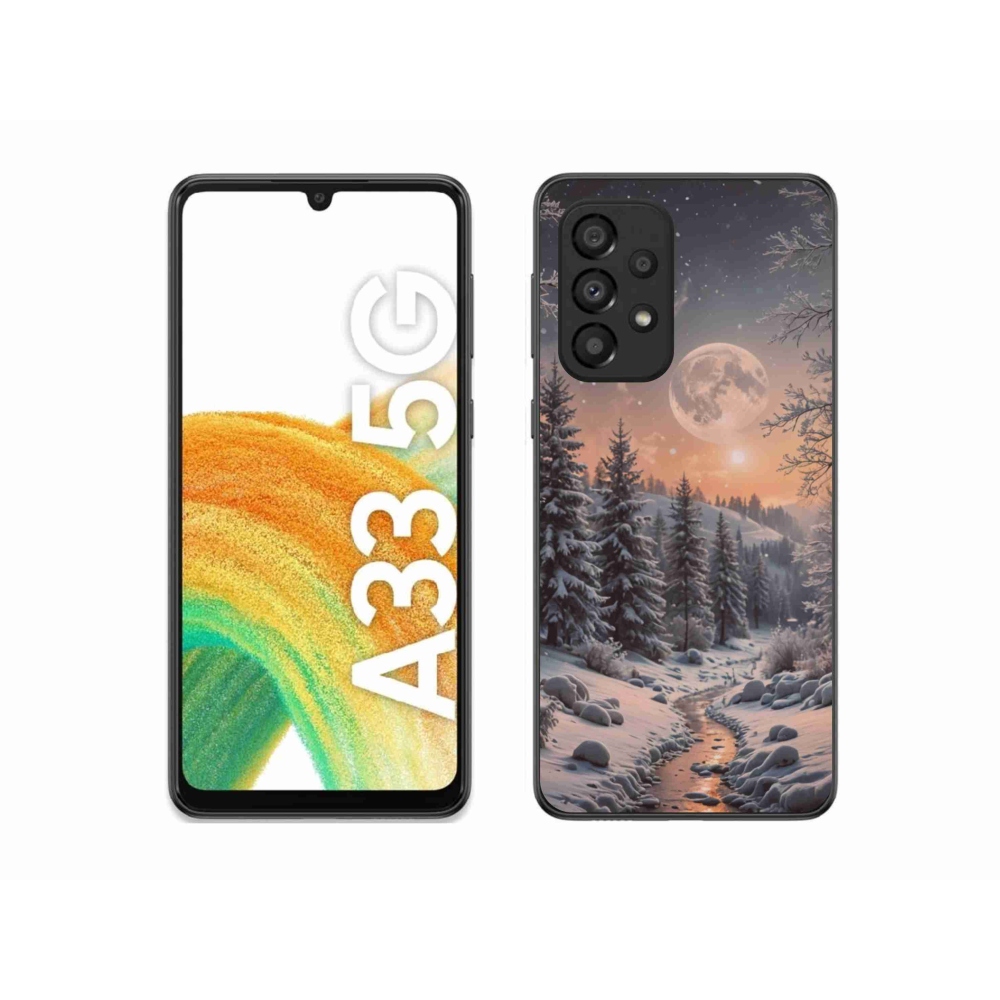 Gél borító mmCase Samsung Galaxy A33 - téli táj 2