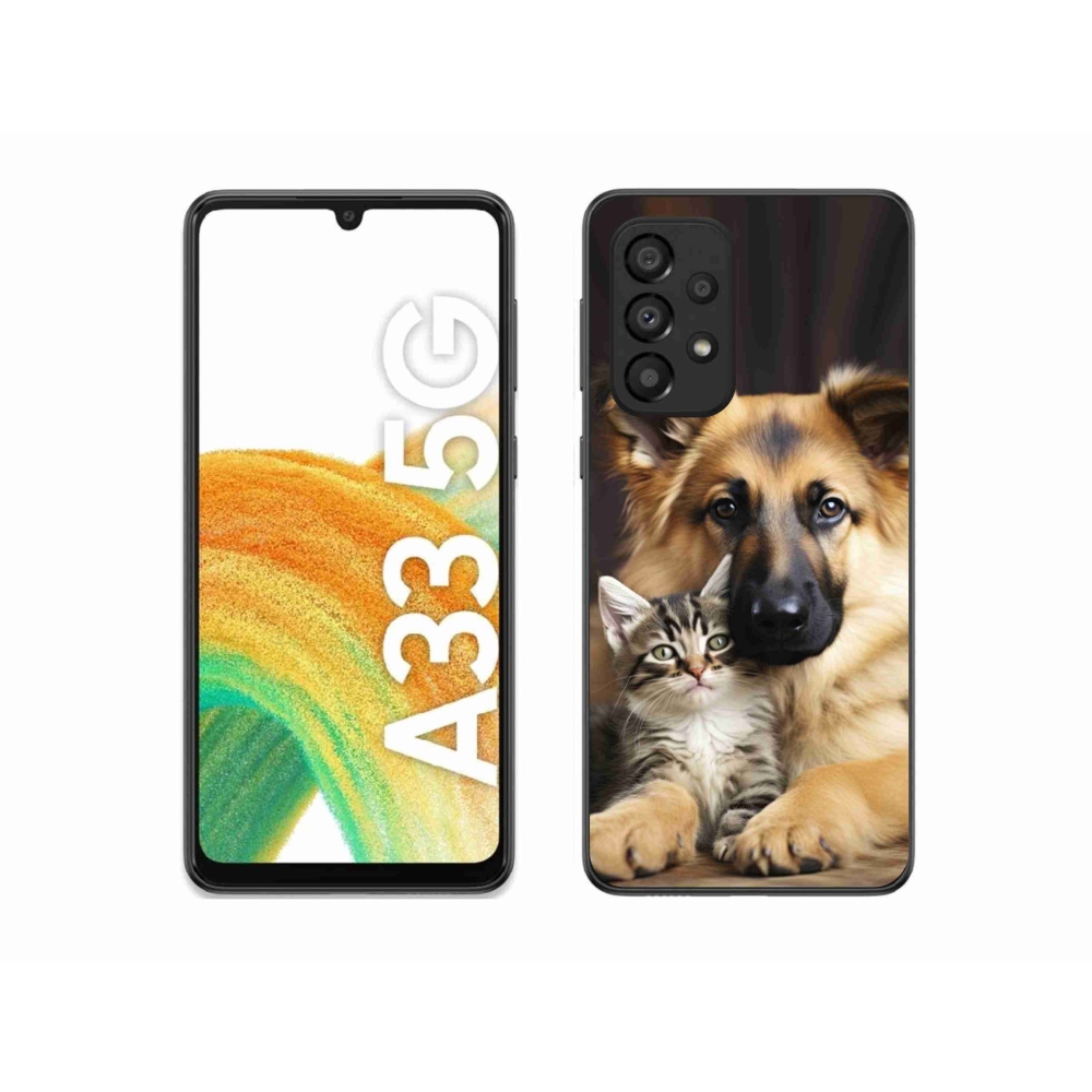Gél borítás mmCase Samsung Galaxy A33 - állatbarátság