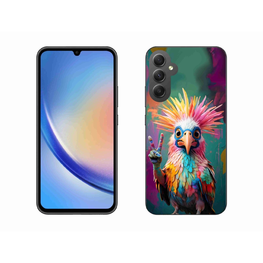Zselés borítás mmCase Samsung Galaxy A34 5G - színes lázadó