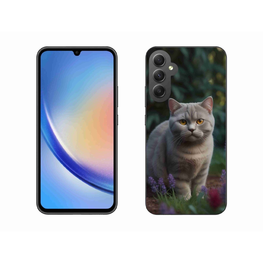 Zselés borítás mmCase Samsung Galaxy A34 5G - brit macska