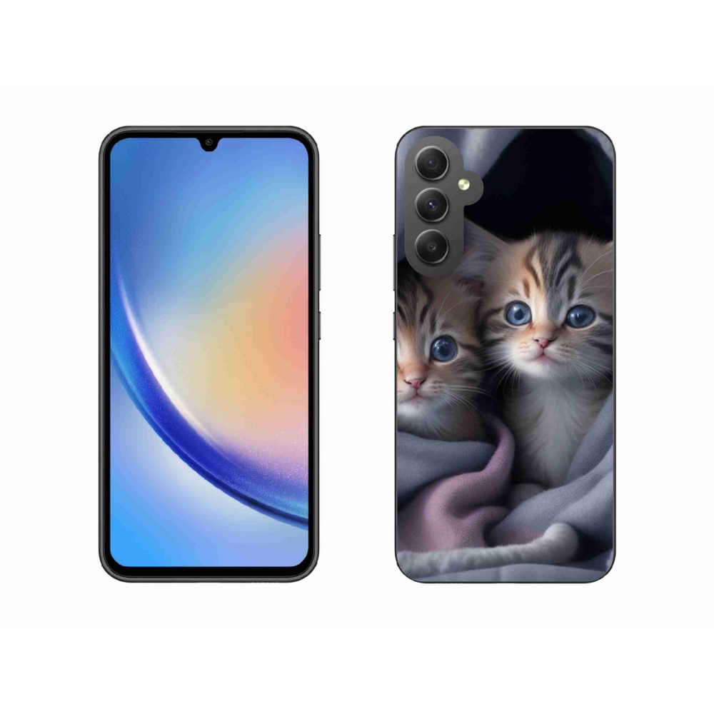 Gél védőburkolat mmCase Samsung Galaxy A34 5G - cat duo 2 -hoz