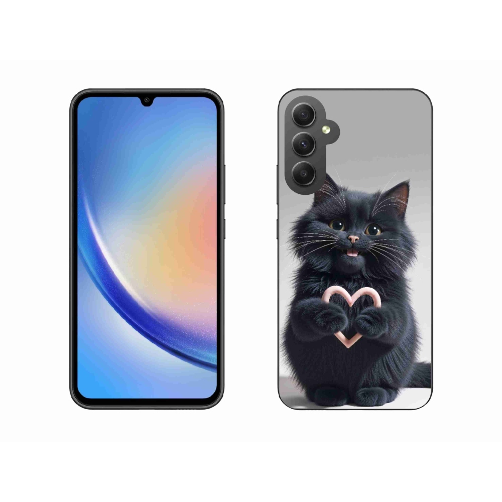 Gél borítás mmCase Samsung Galaxy A34 5G - macskaszerelem 3