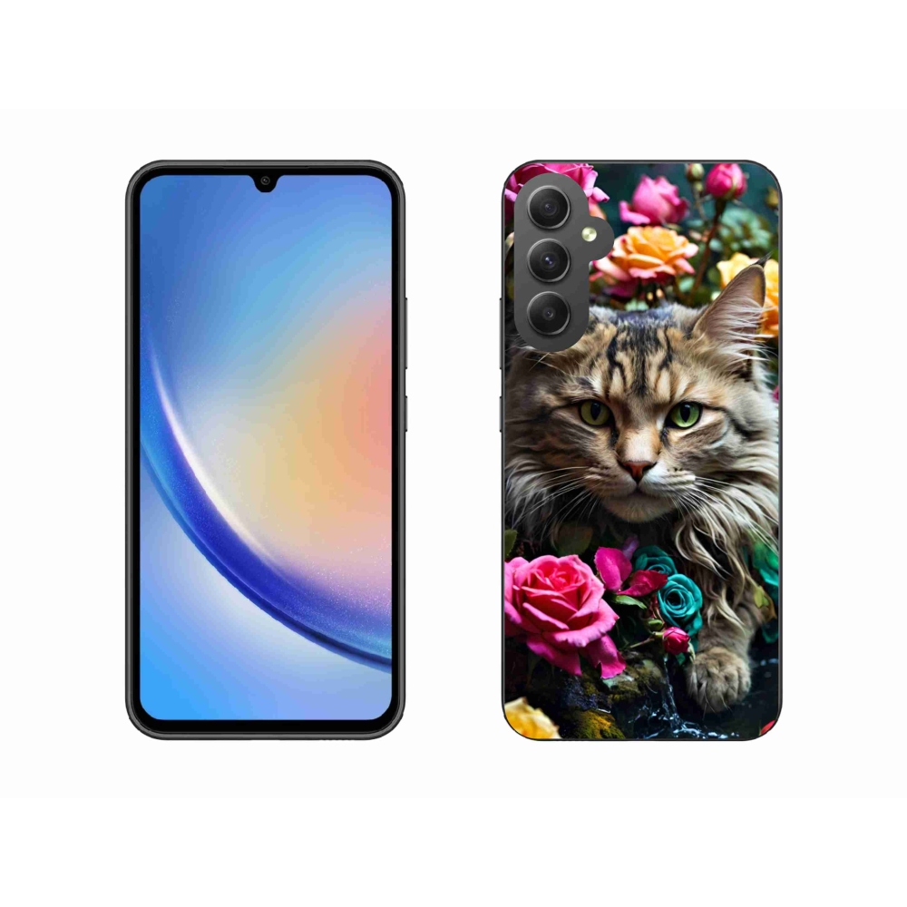 Gél borítás mmCase Samsung Galaxy A34 5G - macskaszem nézet 2