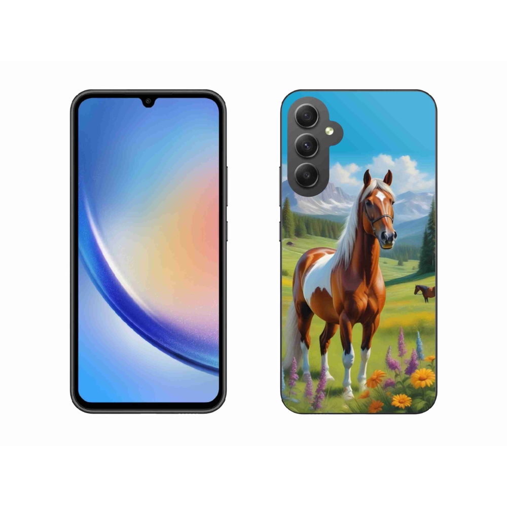 Zselés borítás mmCase Samsung Galaxy A34 5G - ló a réten