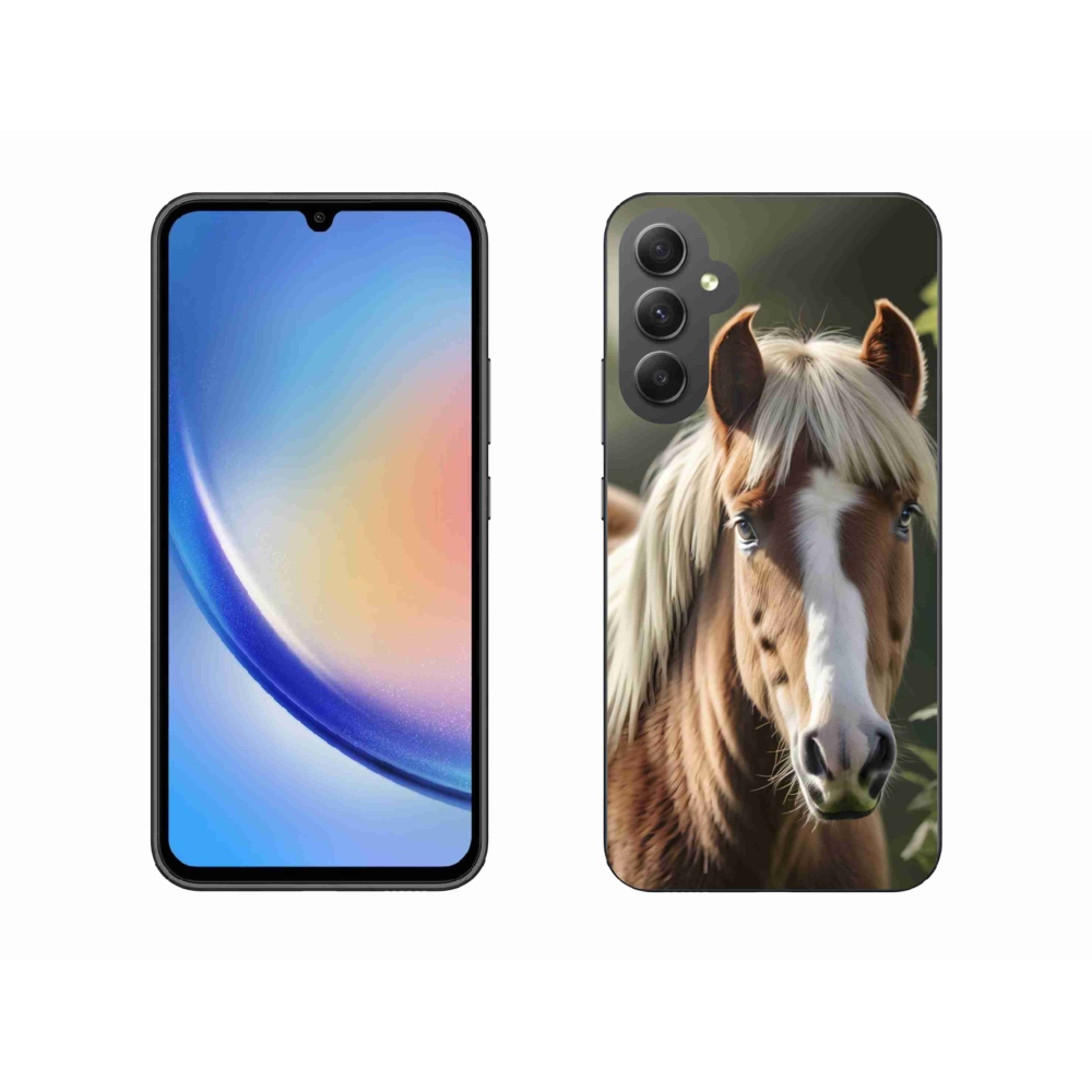 Zselés borítás mmCase Samsung Galaxy A34 5G - ló könnyű sörénnyel