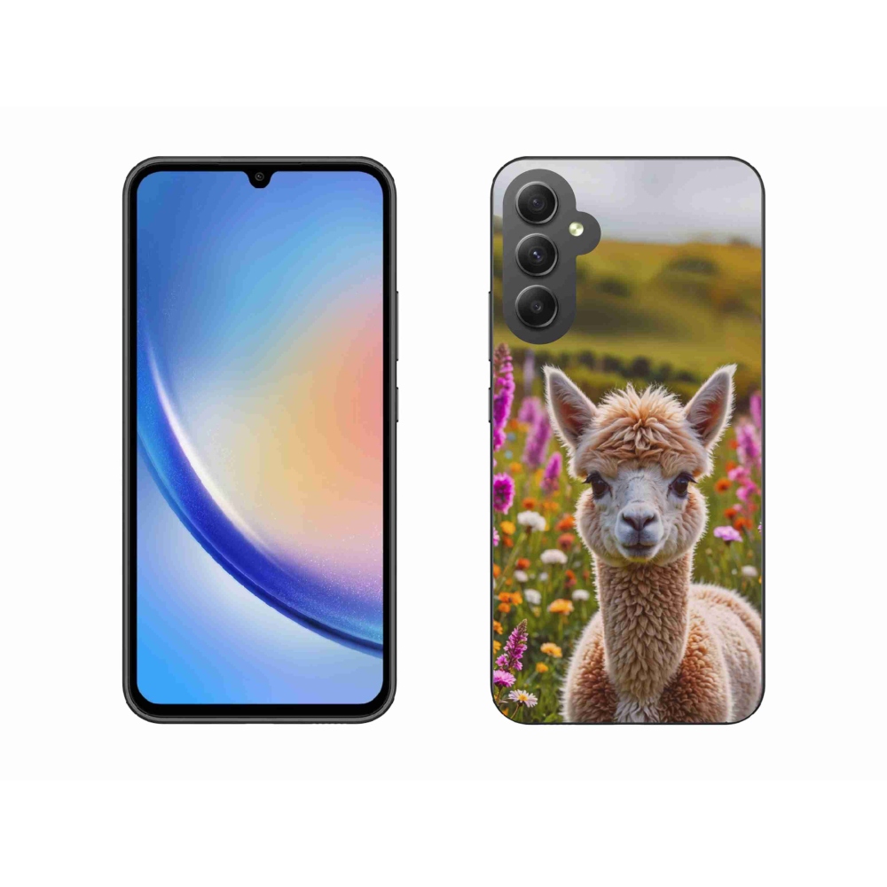 Zselés borítás mmCase Samsung Galaxy A34 5G - láma a réten
