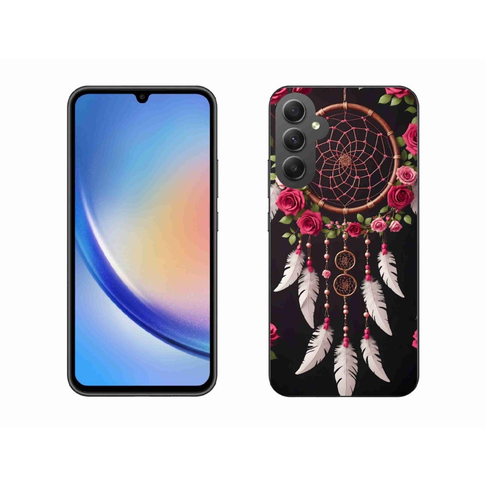 Gél borító mmCase Samsung Galaxy A34 5G - álomfogó rózsákkal mmCase a Samsung Galaxy A34 5G-hez