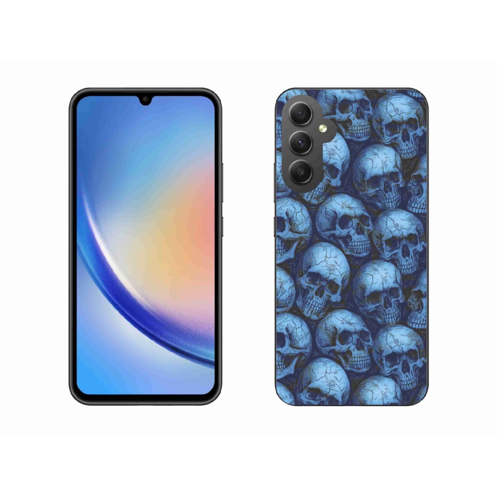 Gél védőhuzat mmCase Samsung Galaxy A34 5G - koponyákhoz