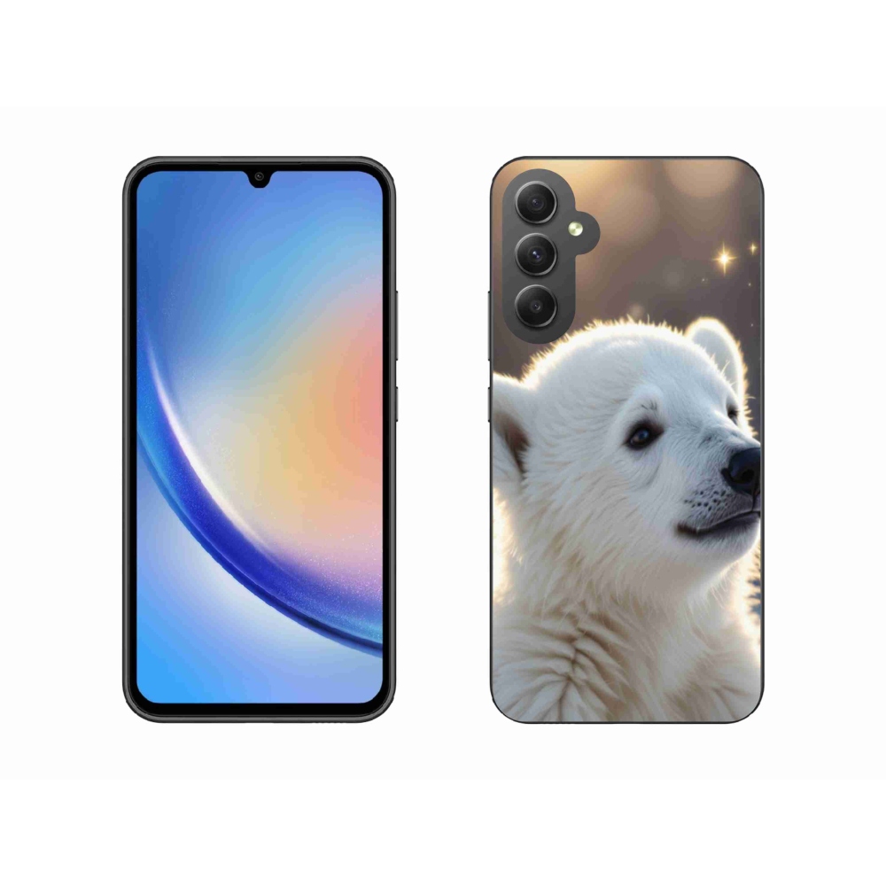 Zselés borítás mmCase Samsung Galaxy A34 5G - jegesmedve