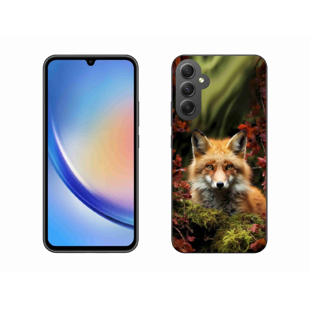 Zselés borítás mmCase Samsung Galaxy A34 5G - róka az erdőben