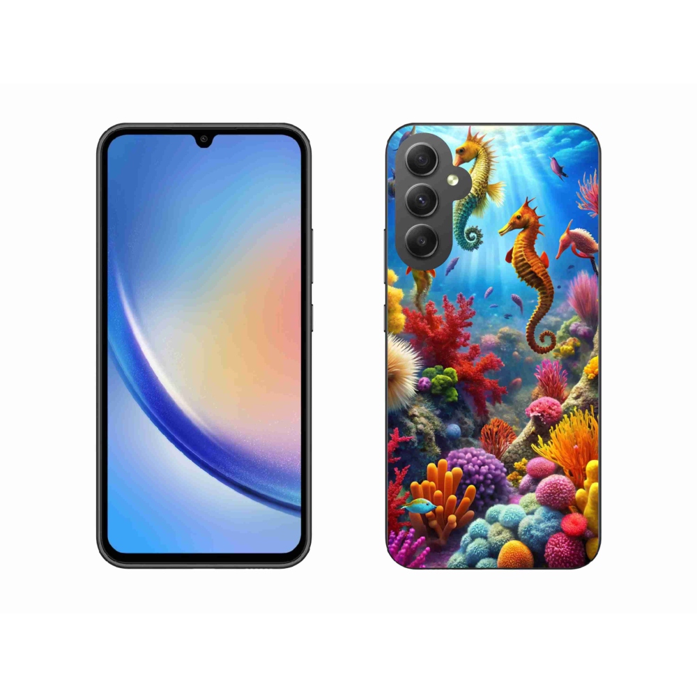 Zselés borítás mmCase Samsung Galaxy A34 5G - Sea World 3