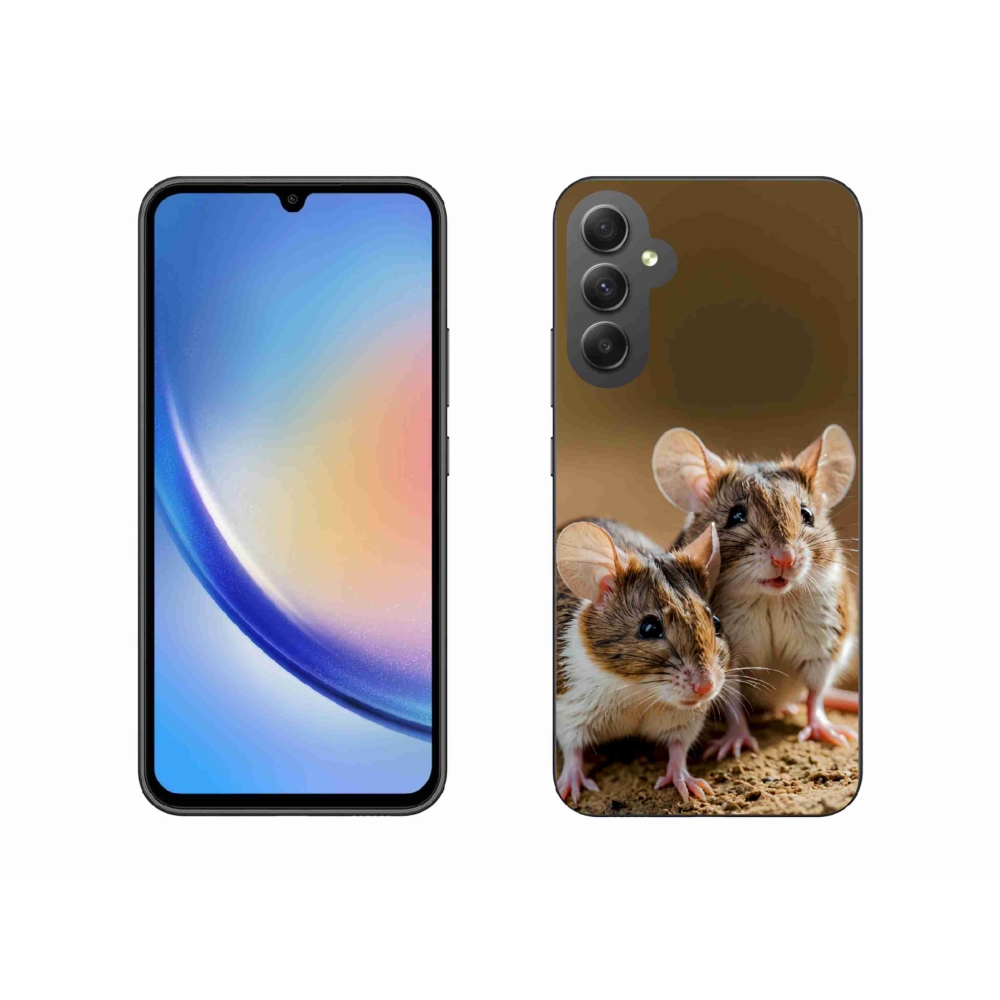 Gél védőhuzat mmCase Samsung Galaxy A34 5G - egér duóhoz