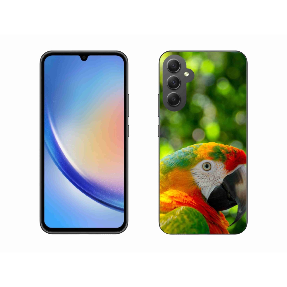 Gél borítás mmCase Samsung Galaxy A34 5G - papagáj ara 3