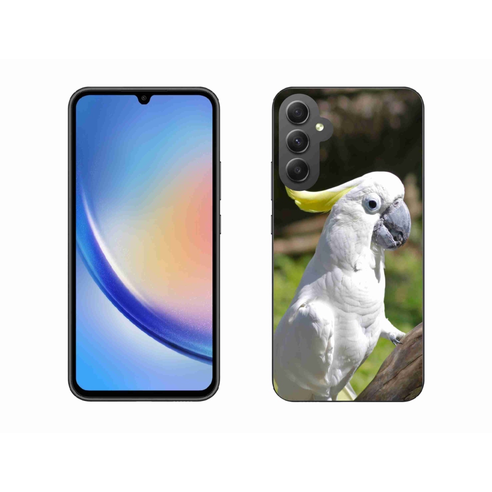 Gél borítás mmCase Samsung Galaxy A34 5G - papagáj kakadu 2