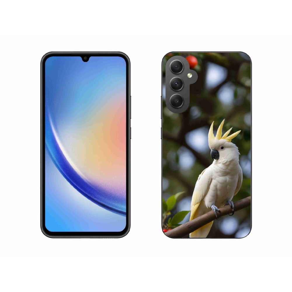 Gél borítás mmCase Samsung Galaxy A34 5G - papagáj kakadu 3
