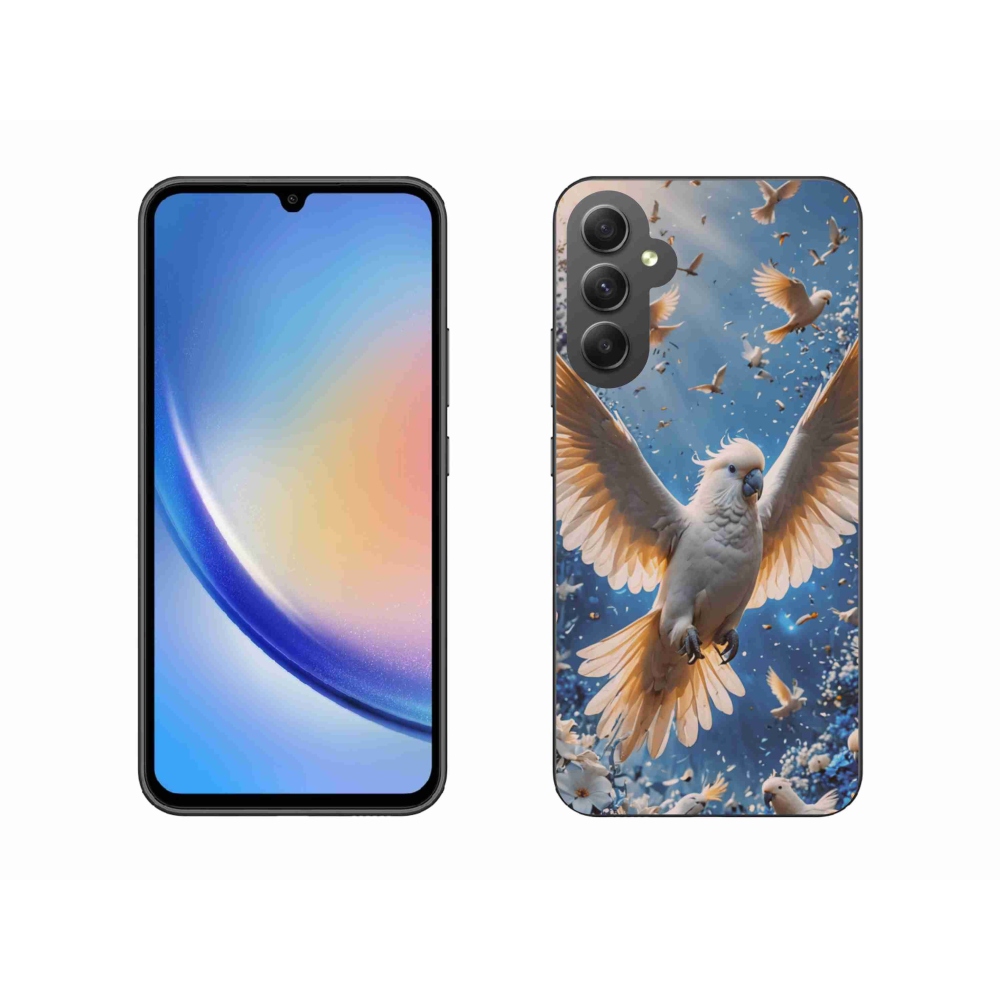 Zselés borítás mmCase Samsung Galaxy A34 5G - papagáj kakadu