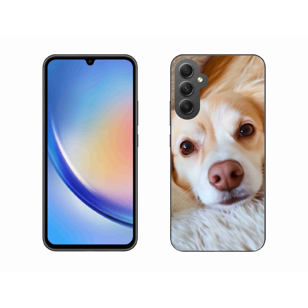Gél védőhuzat mmCase Samsung Galaxy A34 5G - Aranyos csivava