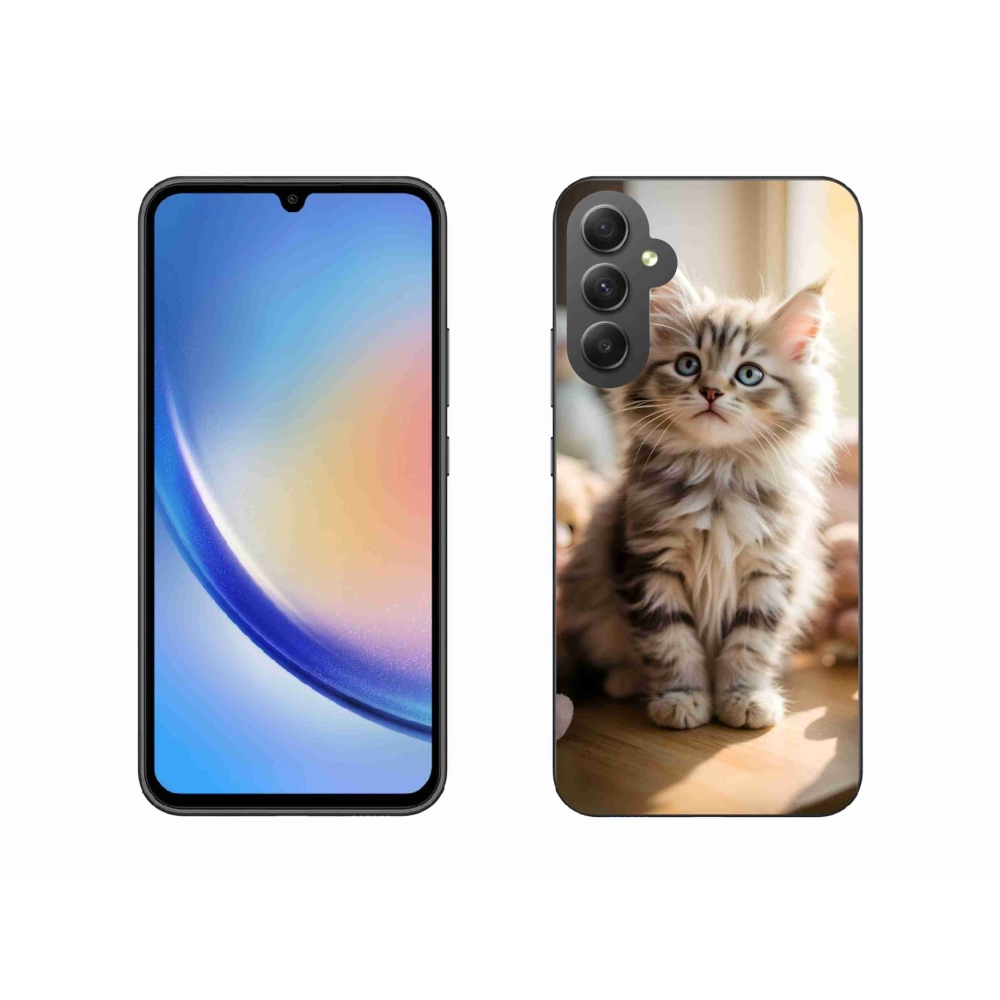 Gél borítás mmCase Samsung Galaxy A34 5G - aranyos cica 10