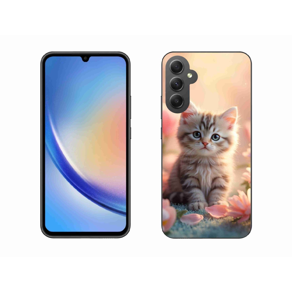 Gél borítás mmCase Samsung Galaxy A34 5G - aranyos cica 8