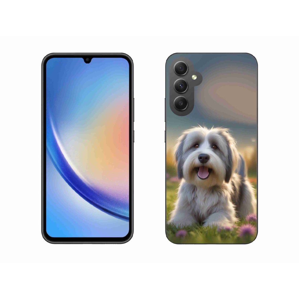 Gél borítás mmCase Samsung Galaxy A34 5G - aranyos Havanna kutya
