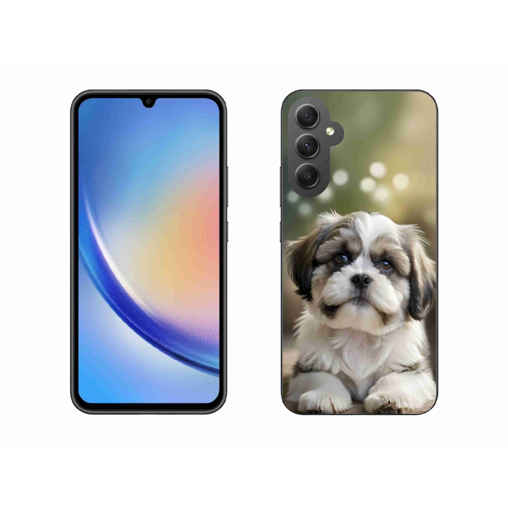 Gél borítás mmCase Samsung Galaxy A34 5G - aranyos shih-tzu