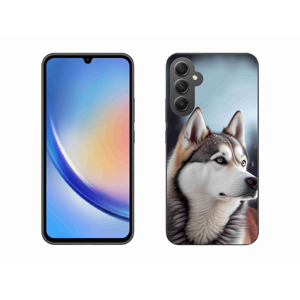 Gél borítás mmCase Samsung Galaxy A34 5G - Szibériai husky