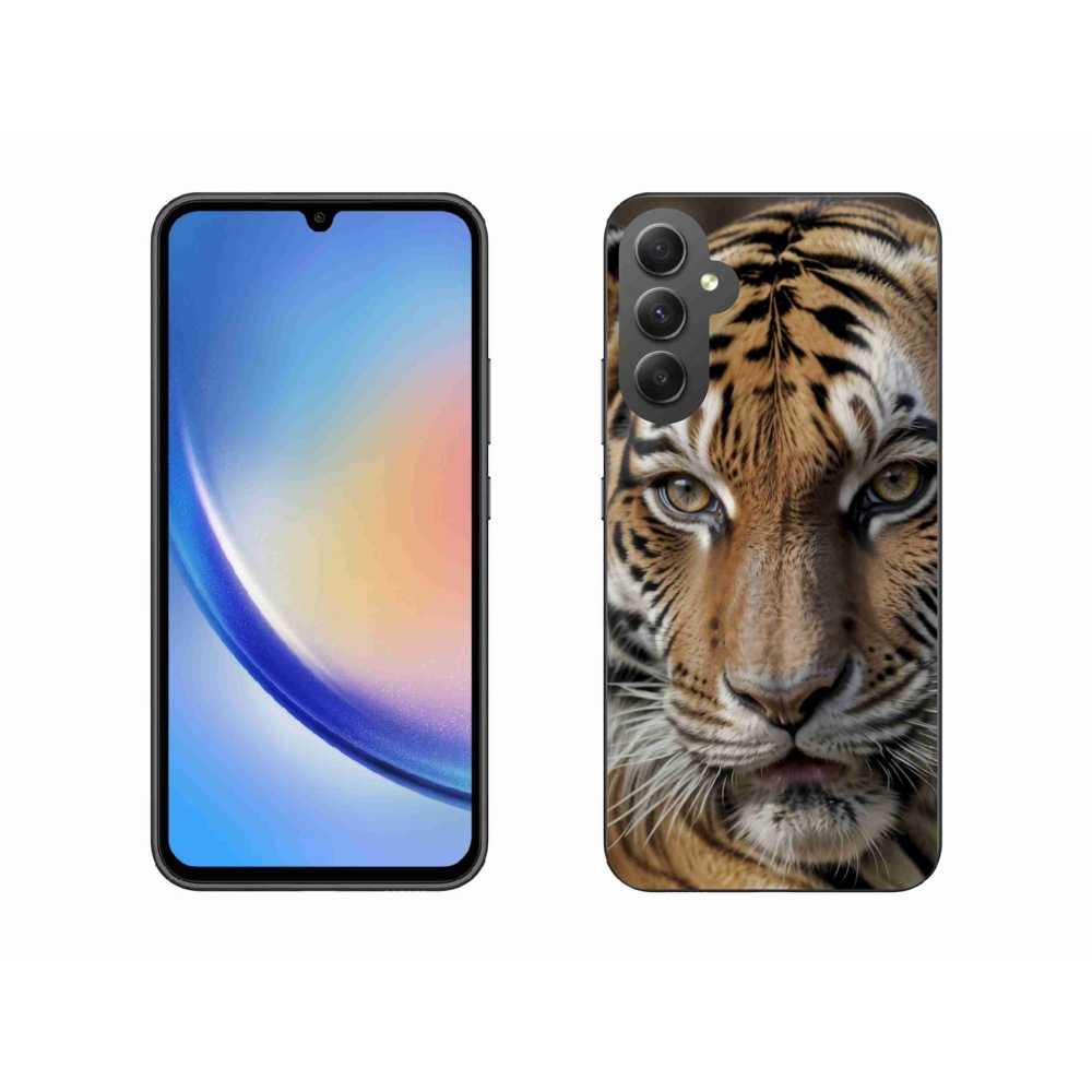 Zselés borítás mmCase Samsung Galaxy A34 5G - tigris nézet