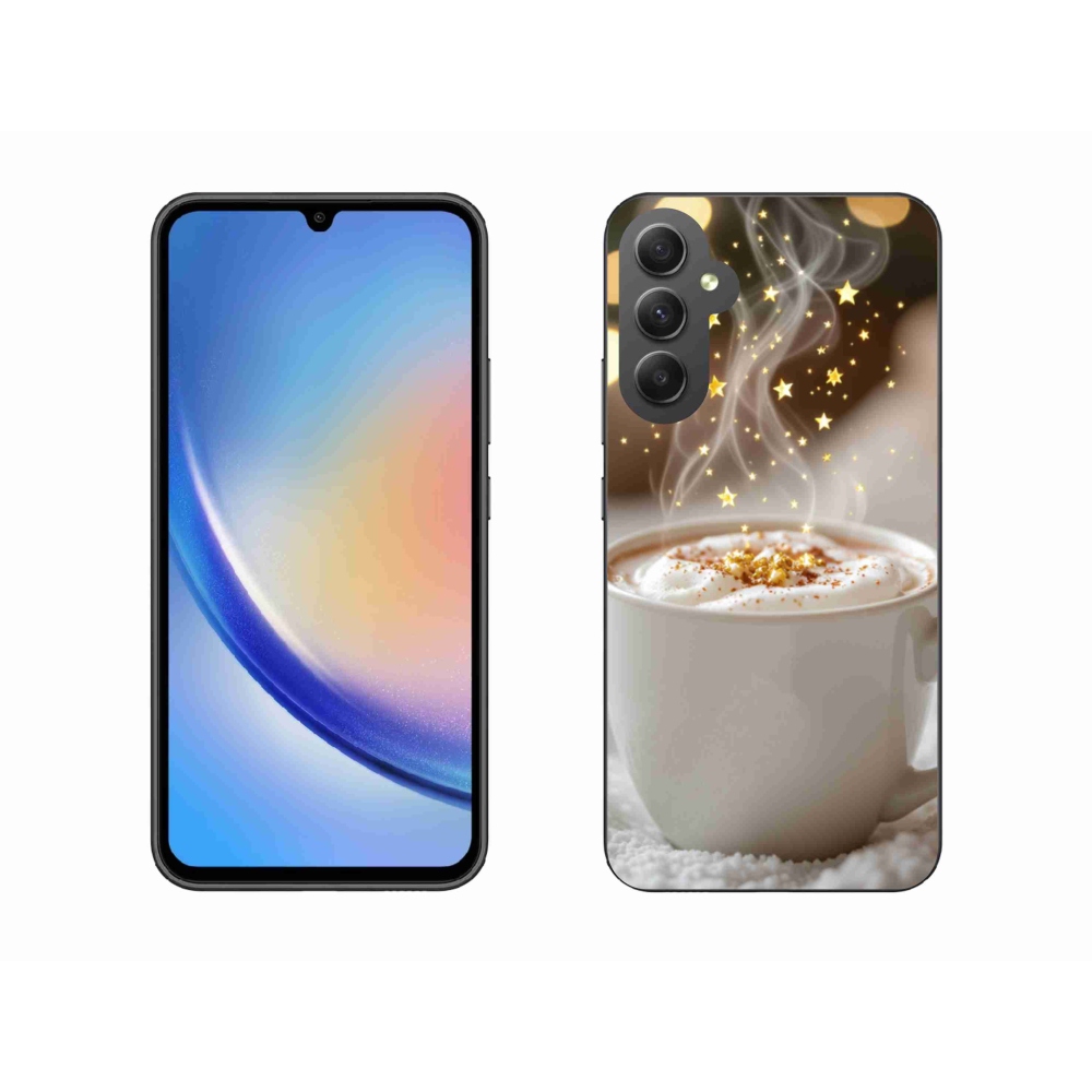 Gél borítás mmCase Samsung Galaxy A34 5G - Karácsonyi forró ital
