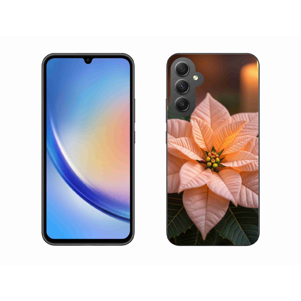 Gél borítás mmCase Samsung Galaxy A34 5G - mikulásvirág