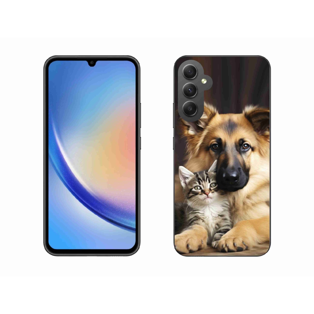 Gél borítás mmCase Samsung Galaxy A34 5G - állatbarátság