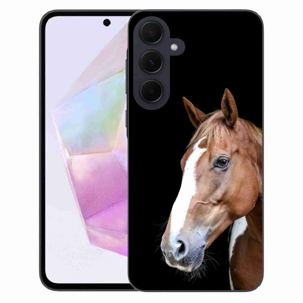 Zselés borítás mmCase Samsung Galaxy A35 5G - barna ló 3