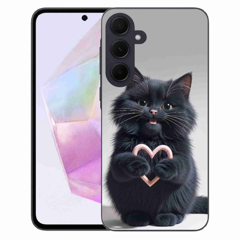 Gél borítás mmCase Samsung Galaxy A35 5G - macskaszerelem 3