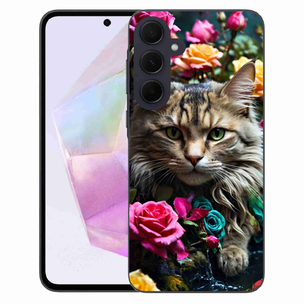 Zselés borítás mmCase Samsung Galaxy A35 5G - macskaszem nézet 2