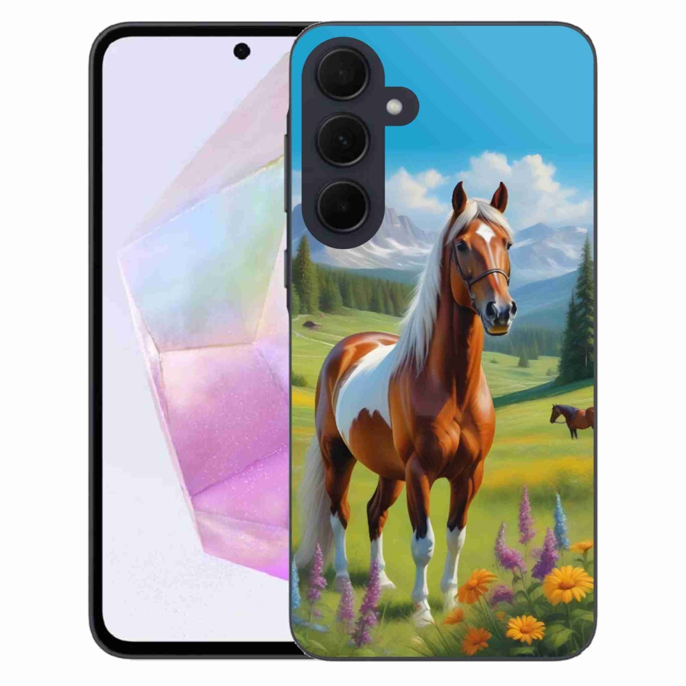 Zselés borítás mmCase Samsung Galaxy A35 5G - ló a réten