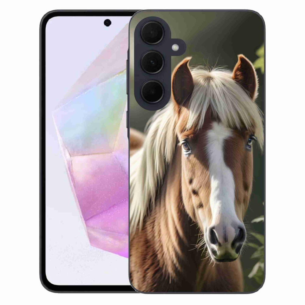 Zselés borítás mmCase Samsung Galaxy A35 5G - ló könnyű sörénnyel