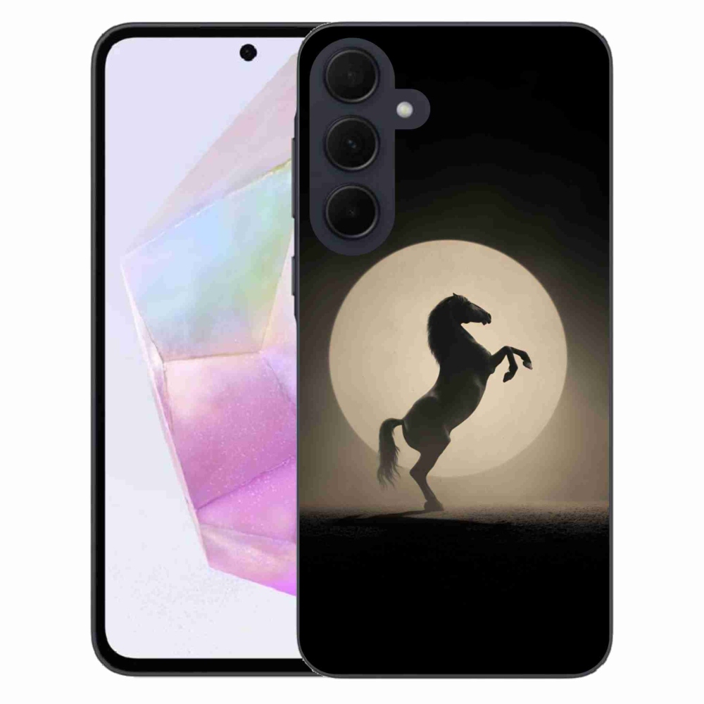 Zselés borítás mmCase Samsung Galaxy A35 5G - ló sziluettje
