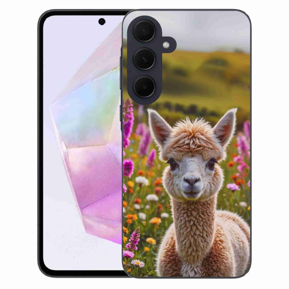 Zselés borítás mmCase Samsung Galaxy A35 5G - láma a réten