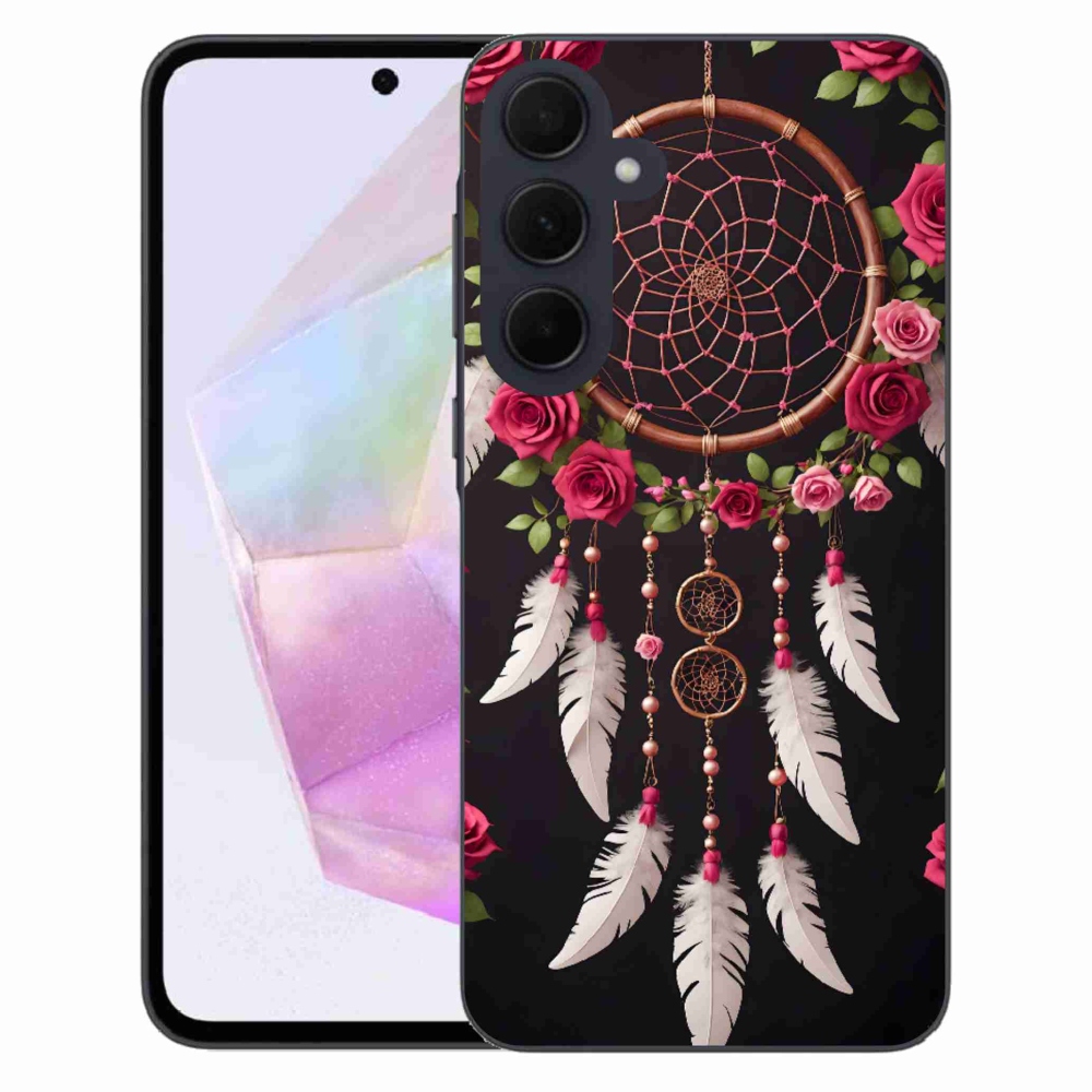 Gél borító mmCase Samsung Galaxy A35 5G - álomfogó rózsákkal mmCase a Samsung Galaxy A35 5G-hez