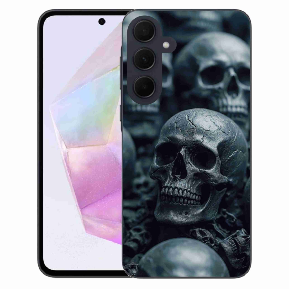 Gél védőburkolat mmCase Samsung Galaxy A35 5G - koponya 2