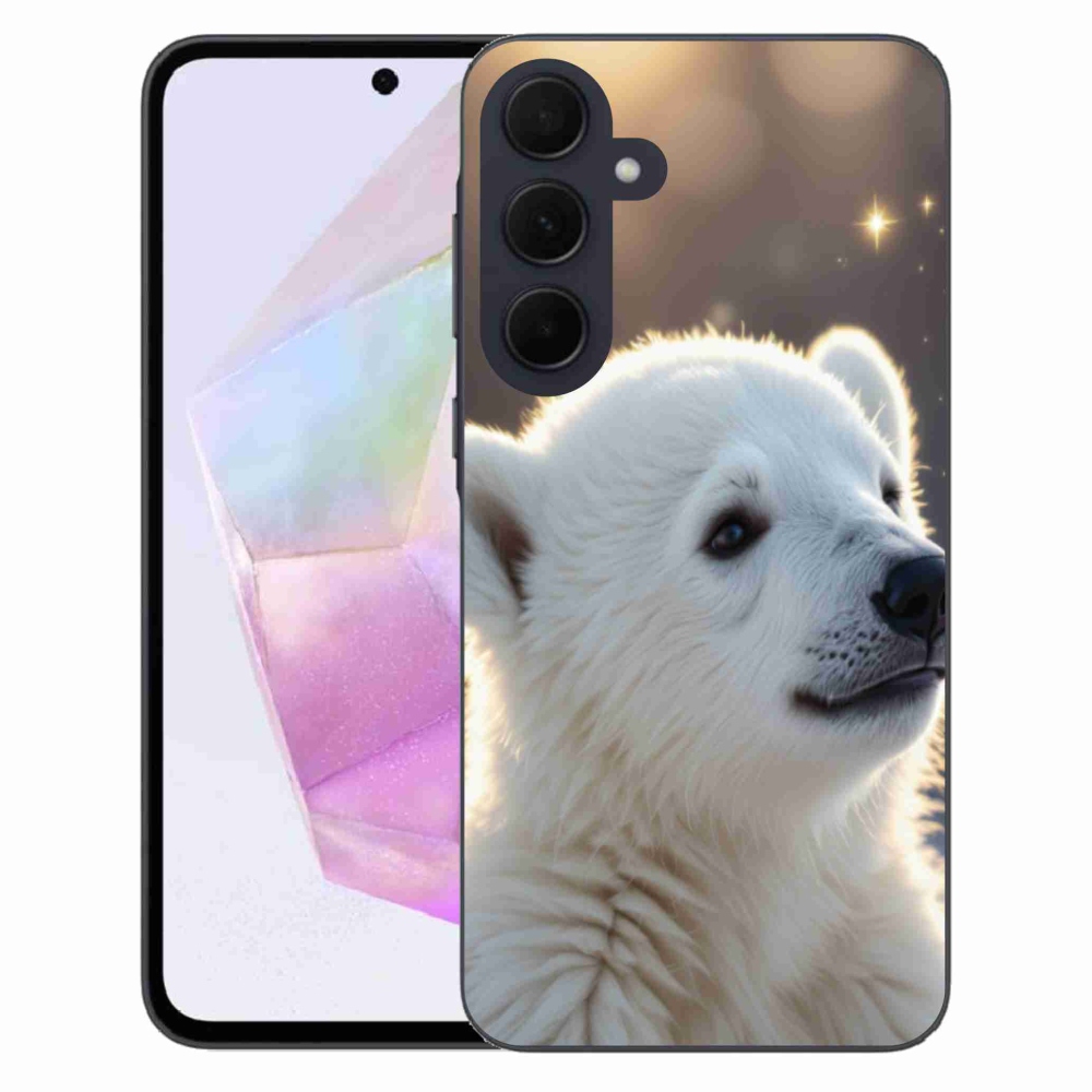 Gél védőhuzat mmCase Samsung Galaxy A35 5G - jegesmedve