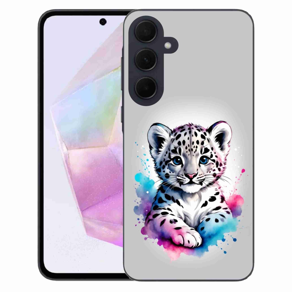 Zselés borítás mmCase Samsung Galaxy A35 5G - leopárd kölyökhöz