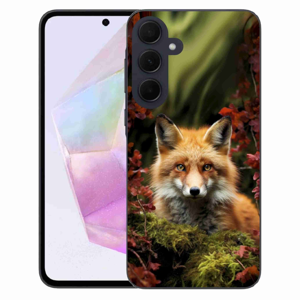 Zselés borítás mmCase Samsung Galaxy A35 5G - róka az erdőben