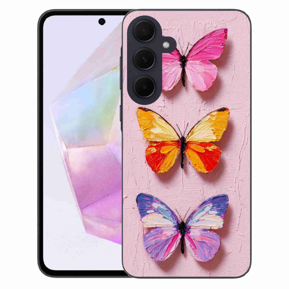 Gél borítás mmCase Samsung Galaxy A35 5G - pillangó szentháromsághoz