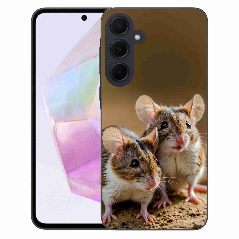 Zselés borítás mmCase Samsung Galaxy A35 5G - egér duóhoz