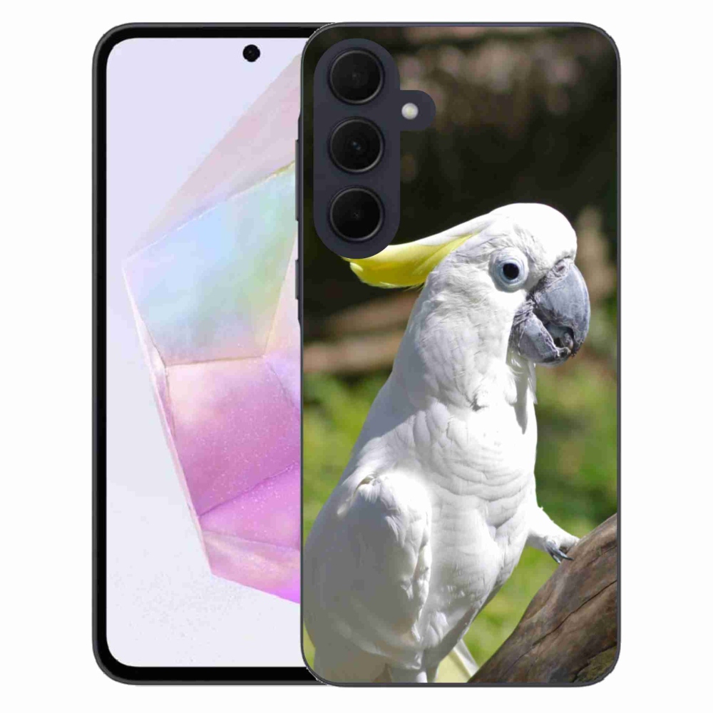 Gél borítás mmCase Samsung Galaxy A35 5G - papagáj kakadu 2